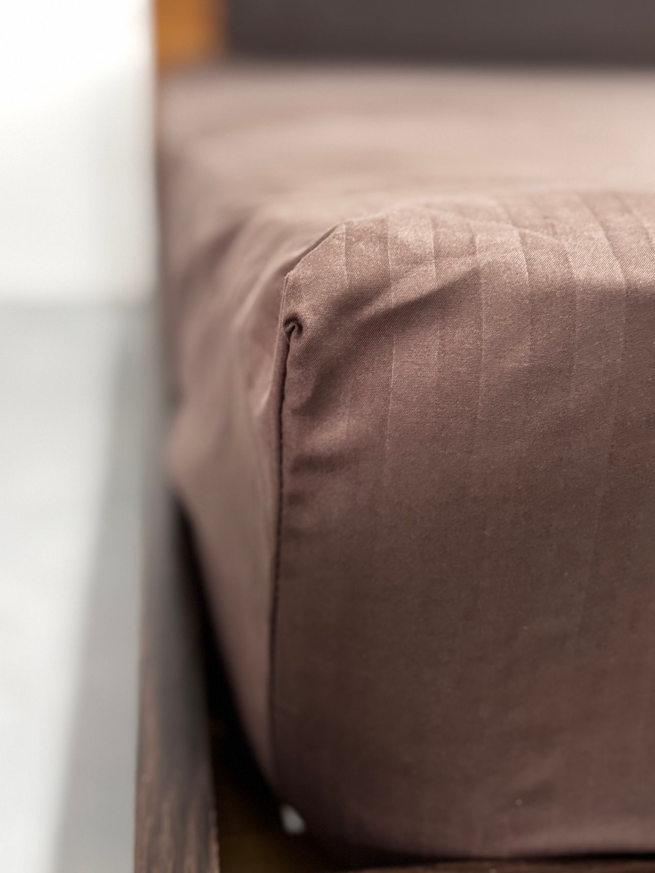 Простирадло на резинці з мікросатину 19-1218 Коричневий - Зображення 2