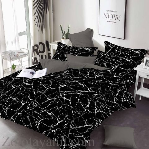 Комплект постільної білизни UTX 1588 Black White