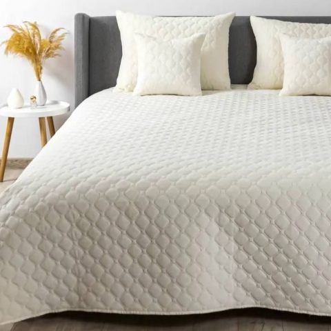 Покривало ТЕП "VELOUR" 180*240 см Молочний/Вінтаж